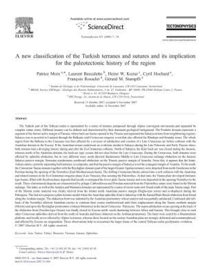 A New Classification of the Turkish Terranes and Sutures and Its Implication for the Paleotectonic History of the Region