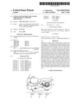(12) United States Patent (10) Patent No.: US 9,358,393 B1 L0zano (45) Date of Patent: Jun