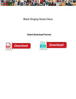Black Singing Santa Claus
