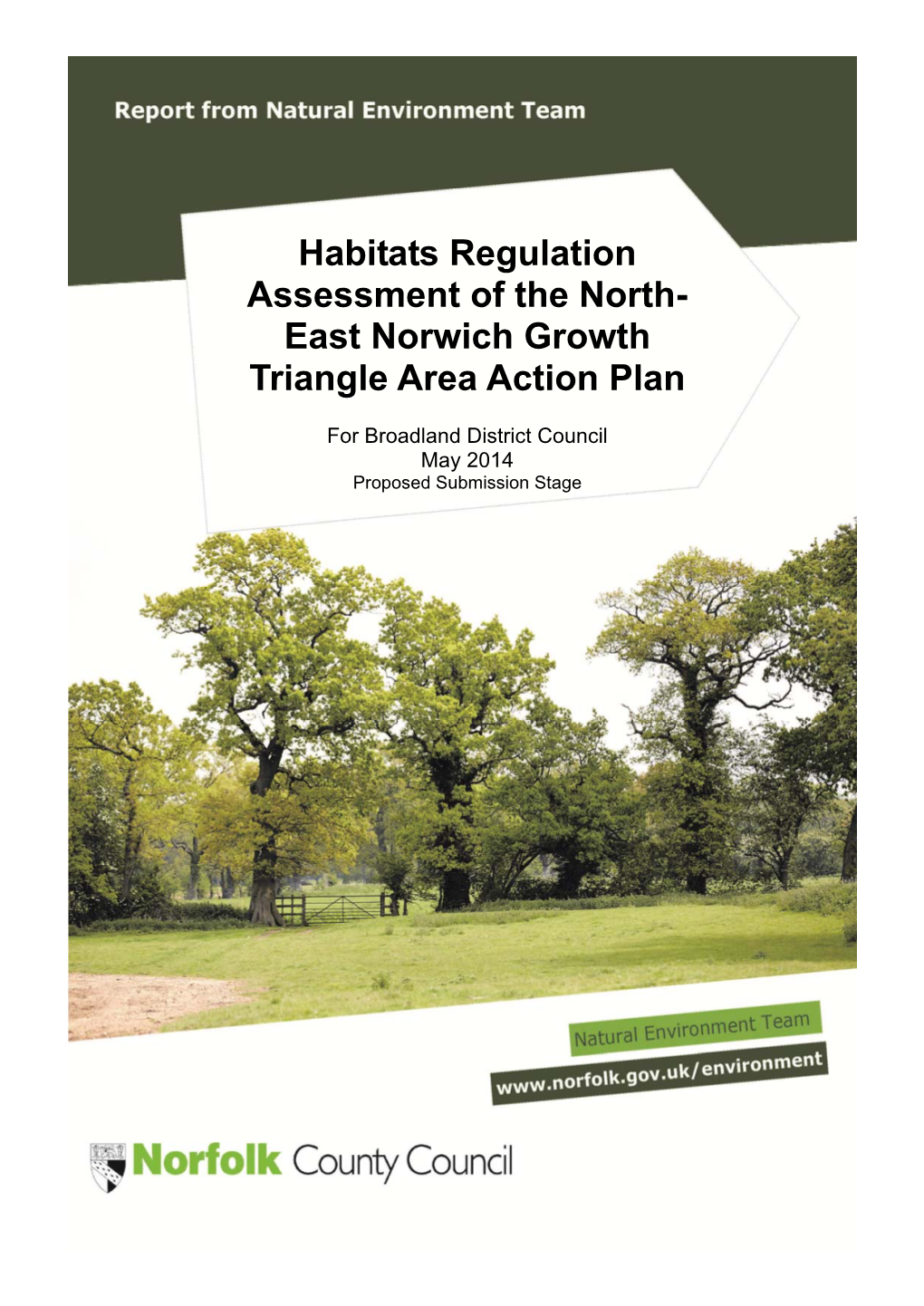 Growth Triangle Area Action Plan Habitats Regulation Assessment