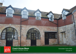 Coach House Mews Rossholme, East Brent, Somerset