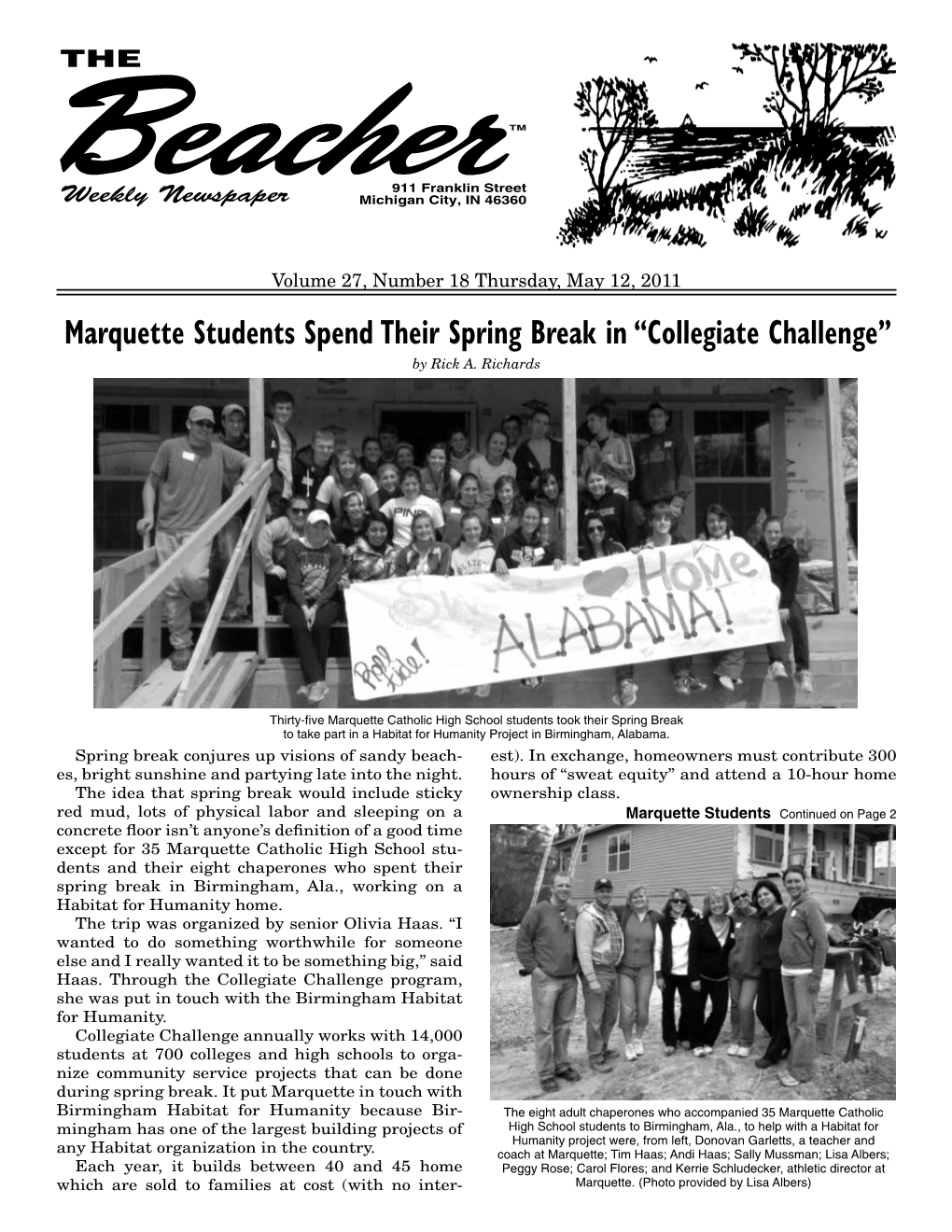 Marquette Students Spend Their Spring Break in “Collegiate Challenge” by Rick A