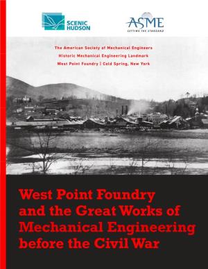 West Point Foundry and the Great Works of Mechanical Engineering