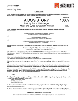 A DOG STORY 100% Book by Eric H