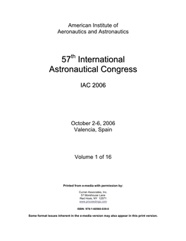 57 International Astronautical Congress