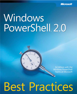 Windows Powershell 2.0 Best Practices Ebook