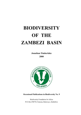 Biodiversity of the Zambezi Basin