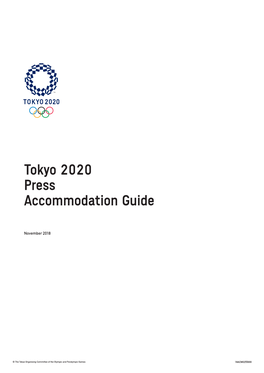 Tokyo 2020 Accommodation Guide