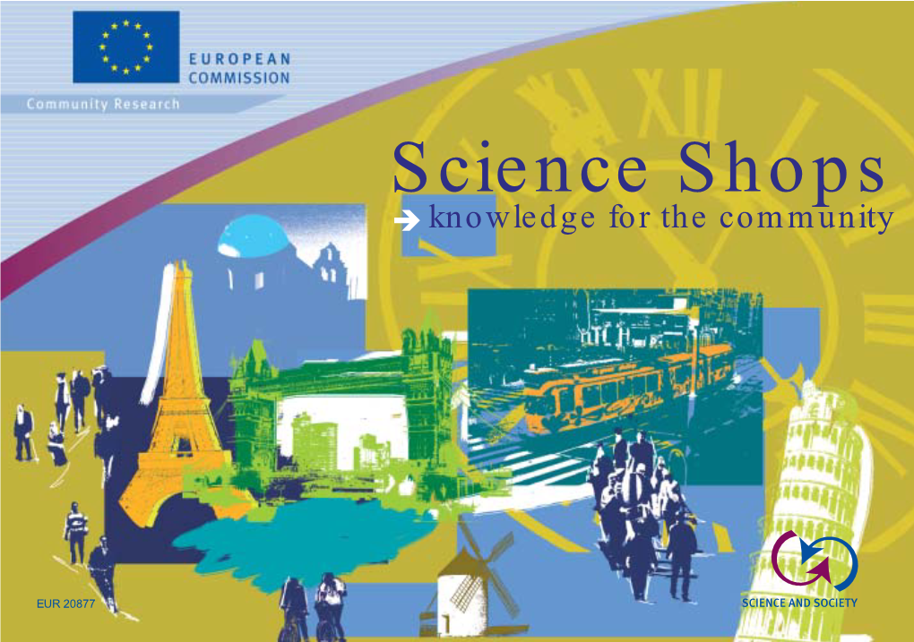 Science Shops � Knowledge for the Community