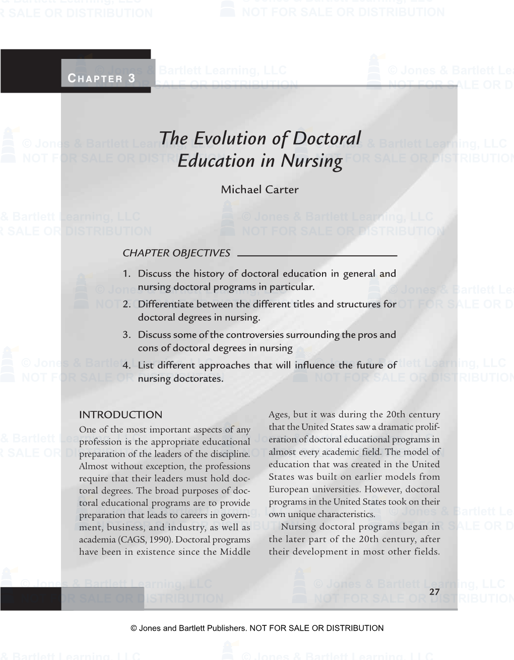 The Evolution of Doctoral Education in Nursing