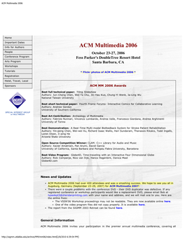 ACM Multimedia 2006