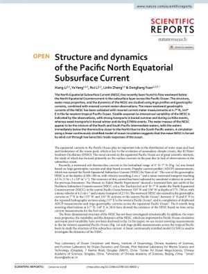 Structure and Dynamics of the Pacific North Equatorial Subsurface Current