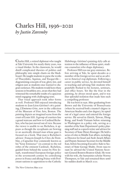 Charles Hill, 1936-2001