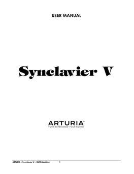 User Manual Synclavier V