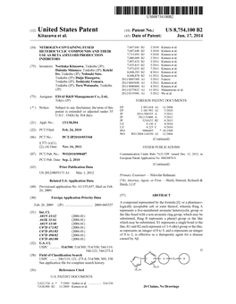 (12) United States Patent (10) Patent No.: US 8,754,100 B2 Kitazawa Et Al