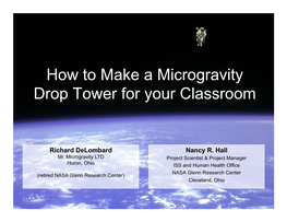 How to Make a Microgravity Drop Tower for Your Classroom