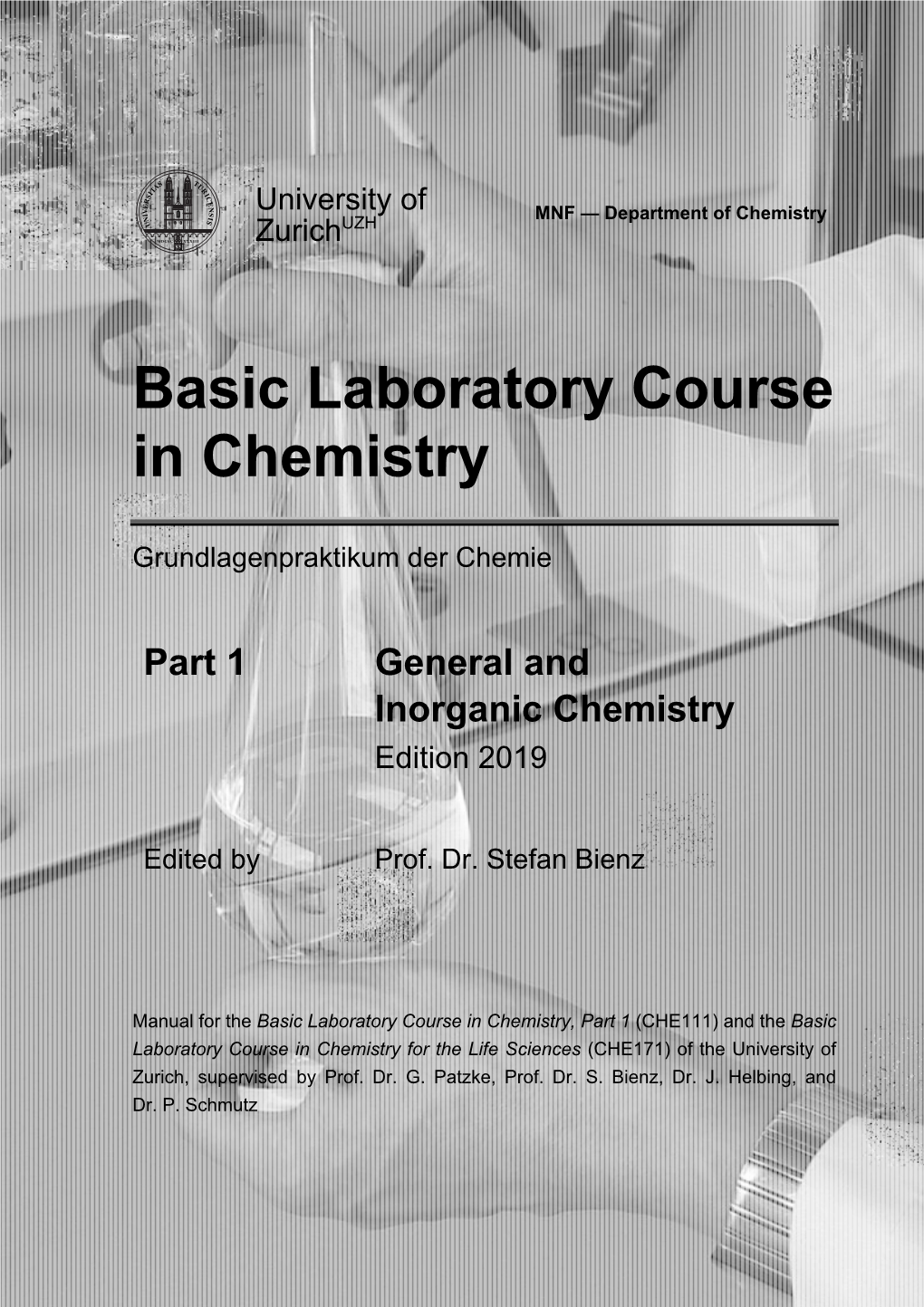 Basic Laboratory Course in Chemistry