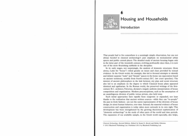 Housing and Households