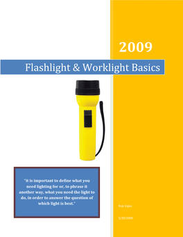 Flashlight & Worklight Basics