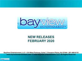 New Releases February 2020