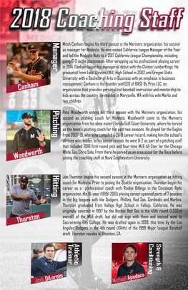 2018 Issue #1 Playball 2018 Coaches Page