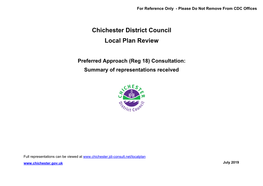 Chichester District Council Local Plan Review