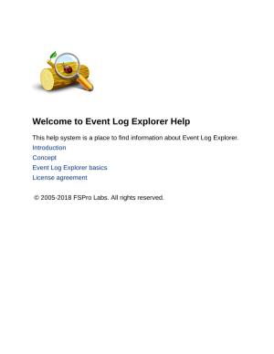 Event Log Explorer Help