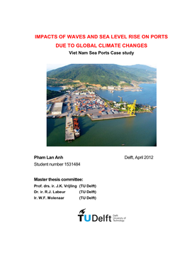 IMPACTS of WAVES and SEA LEVEL RISE on Ports DUE to GLOBAL CLIMATE CHANGES Viet Nam Sea Ports Case Study