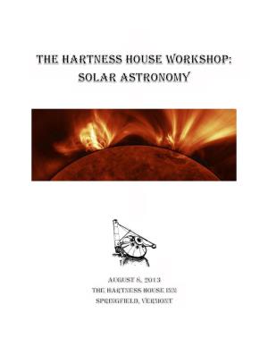 Solar Astronomy Workshop