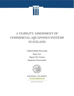 A Viability Assessment of Commercial Aquaponics Systems in Iceland