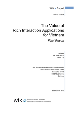 The Value of Rich Interaction Applications for Vietnam Final Report