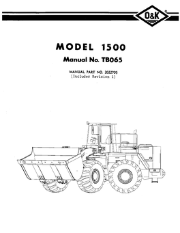 Trojan Tractor Shovel Model 1500
