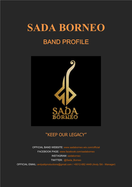 Sada Borneo Band Profile