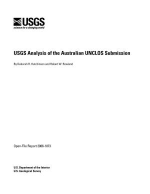 USGS Analysis of the Australian UNCLOS Submission