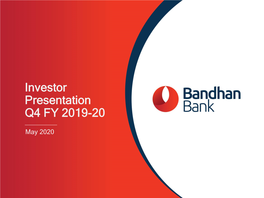 Investor Presentation Q4 FY 2019-20