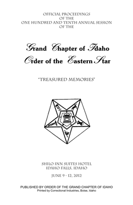 Grand Chapter of Idaho Order of the Eastern Star