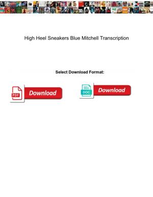 High Heel Sneakers Blue Mitchell Transcription