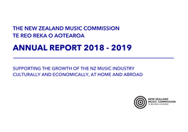 Annual Report 2018 - 2019