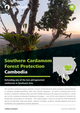 Southern Cardamom Forest Protection Cambodia