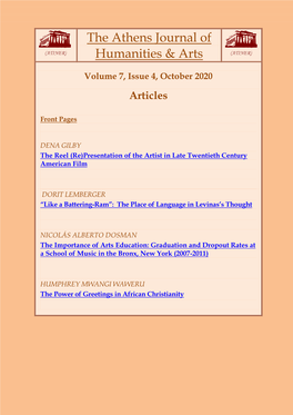 The Athens Journal of Humanities & Arts