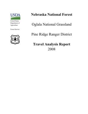 Nebraska National Forest Oglala National Grassland Pine Ridge Ranger District Map