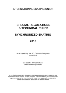 International Skating Federation Special