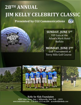 28Th Annual Jim Kelly Celebrity Classic