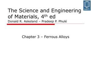 The Science and Engineering of Materials, 4Th Ed Donald R