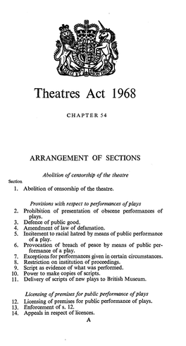 Theatres Act 1968