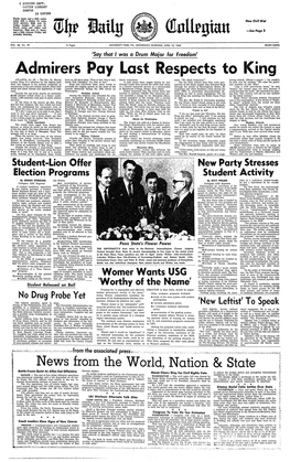 APRIL 10, 1968 Harry Klein '68 There's Also Ah Inane Sub-Plot with a Snoopy, "Bleah!"