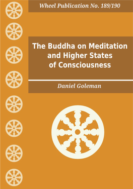 The Buddha on Meditation and Higher States of Consciousness