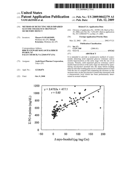 (12) Patent Application Publication (10) Pub. No.: US 2009/0042279 A1 YAMAKOSH Et Al