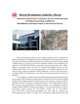 Meerut Development Authority, Meerut