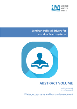 Political Drivers for Sustainable Ecosystems ABSTRACT VOLUME
